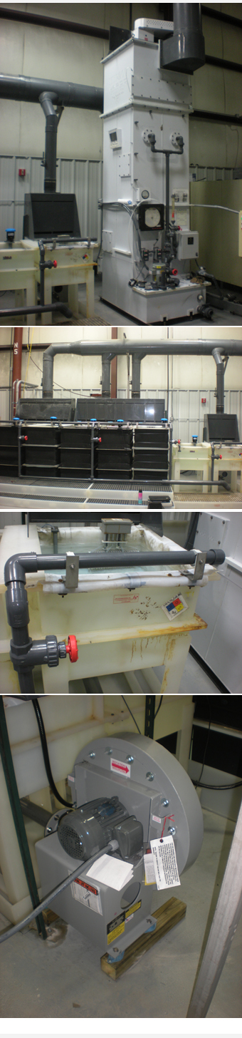 Hydrochloric and Sulfuric Acid with Push Air Header